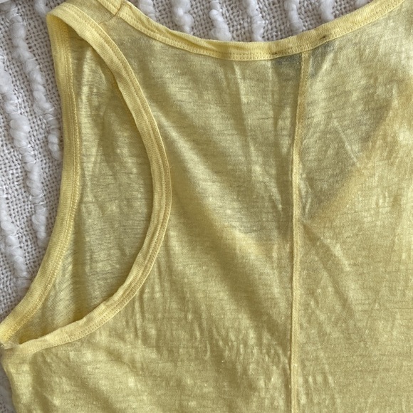 Dynamite Linen Blend V-Neck Racer Tank 💛 | Size M - Picture 4 of 5